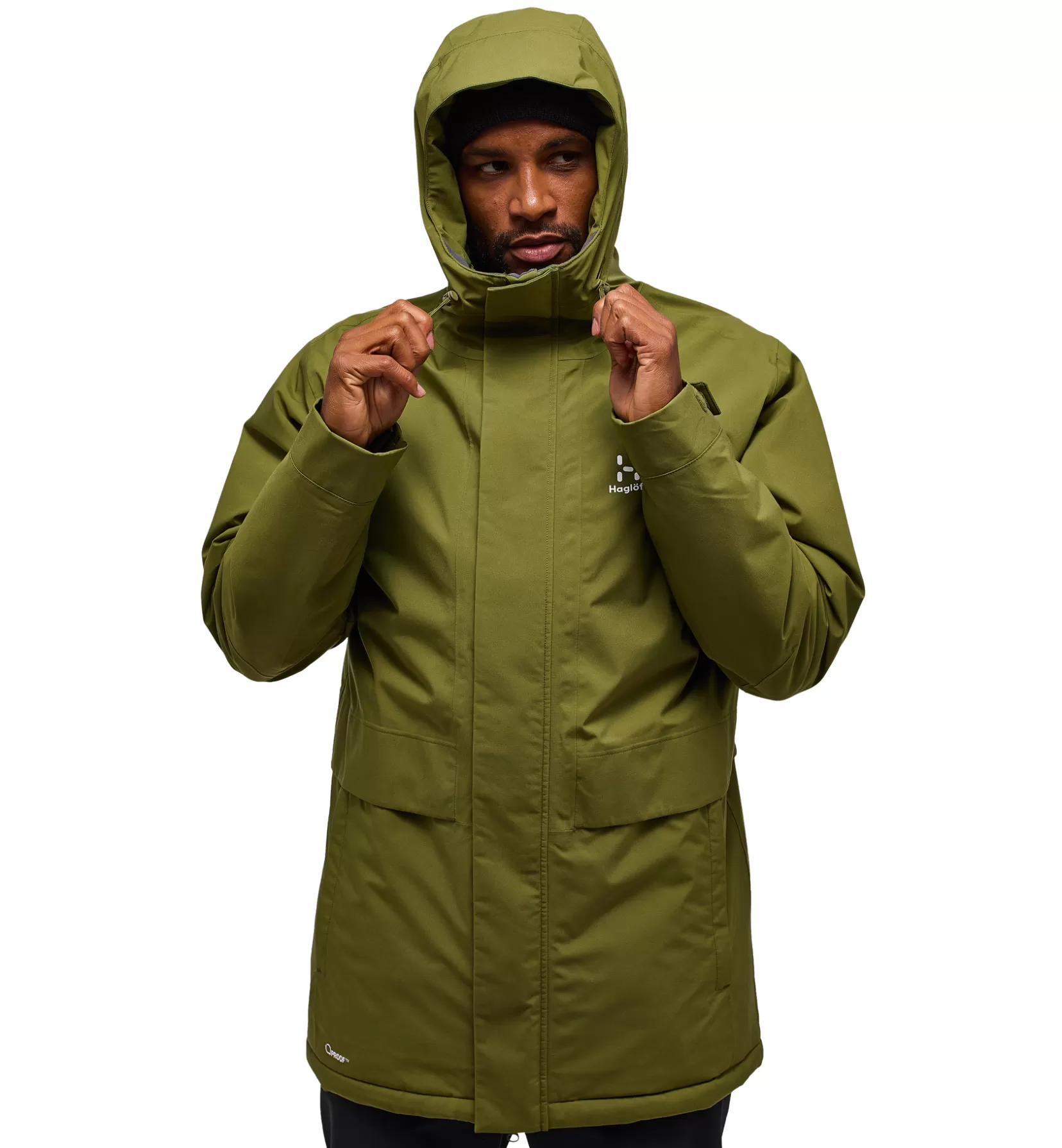 Sale Haglöfs Salix Proof Mimic Parka Men Olive Green