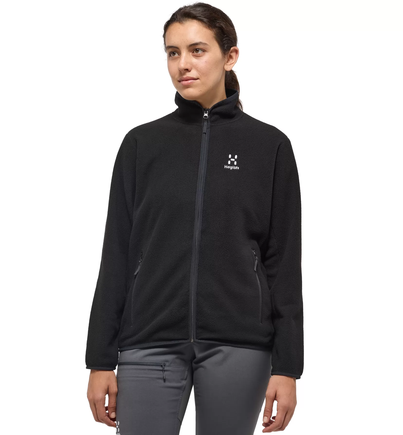 Clearance Haglöfs Åska Mid Jacket Women True Black