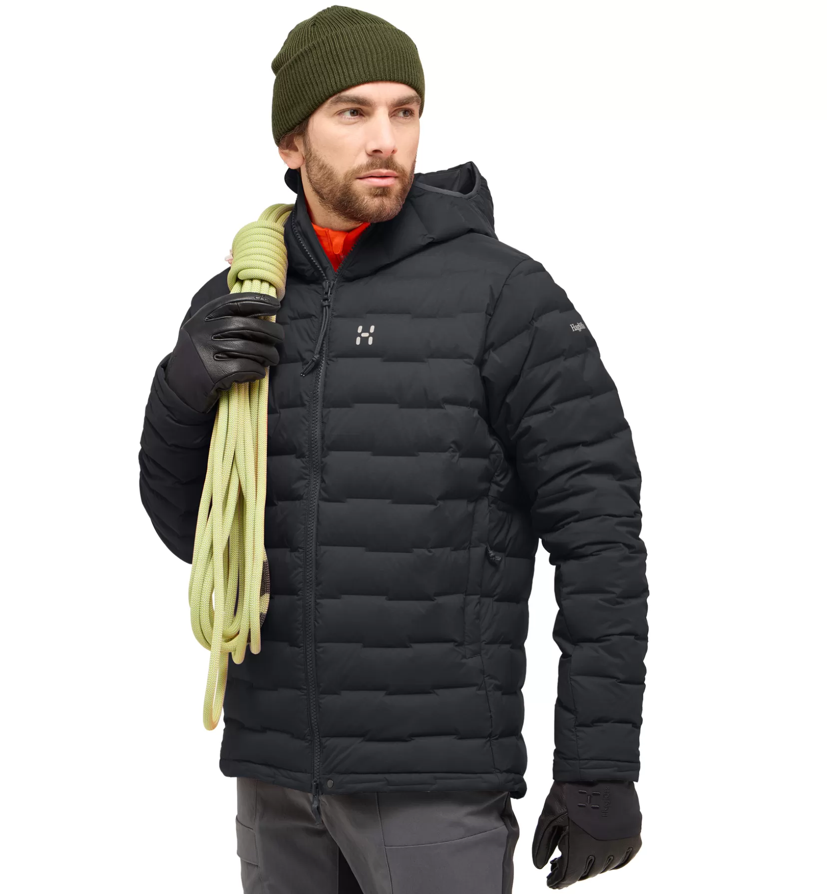 Store Haglöfs Spitz Down Hood Men True Black