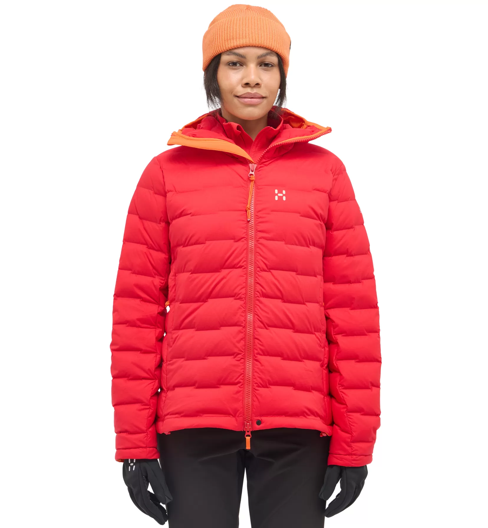 Sale Haglöfs Spitz Down Hood Women Bright Red