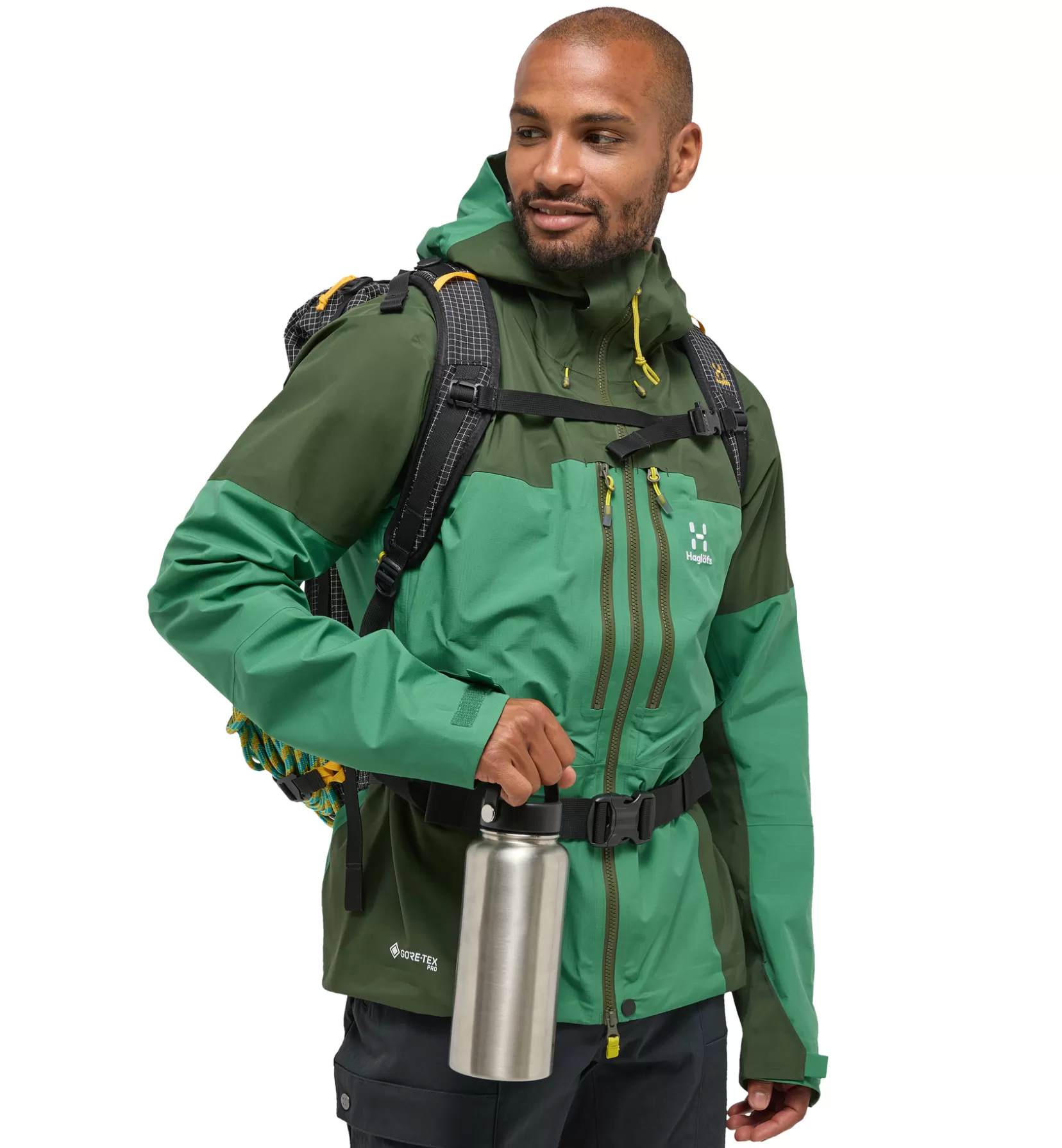 Best Sale Haglöfs Spitz GTX Pro Jacket Men Seaweed Green/Dk Jelly Green