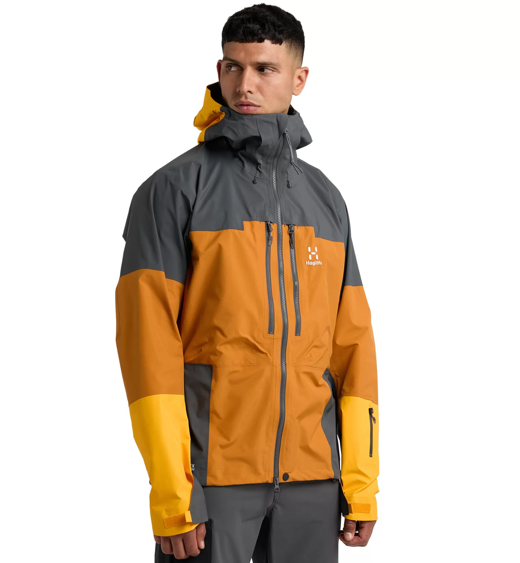 Discount Haglöfs Spitz GTX Pro Jacket Men Golden brown/Magnetite