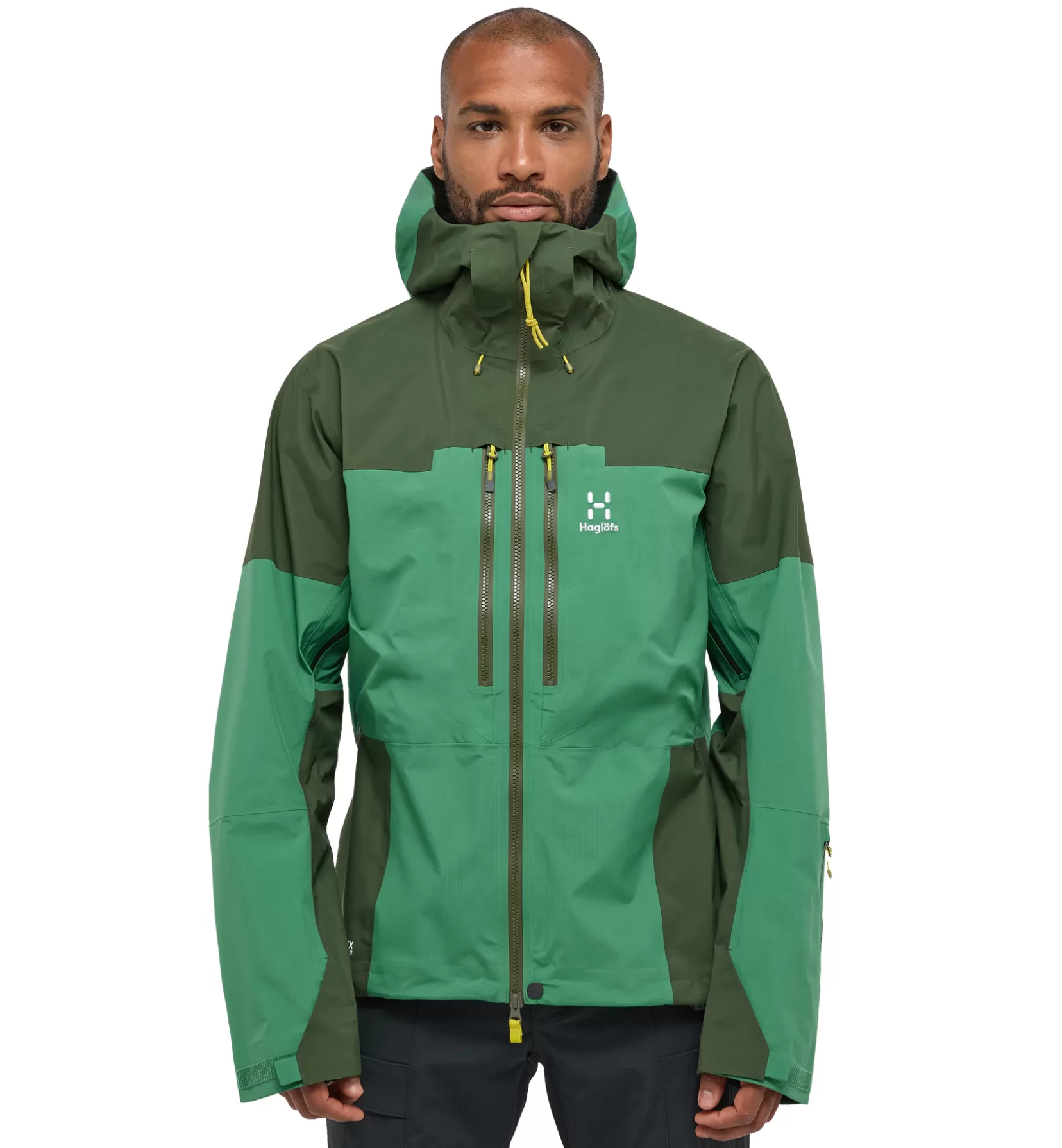 Best Sale Haglöfs Spitz GTX Pro Jacket Men Seaweed Green/Dk Jelly Green