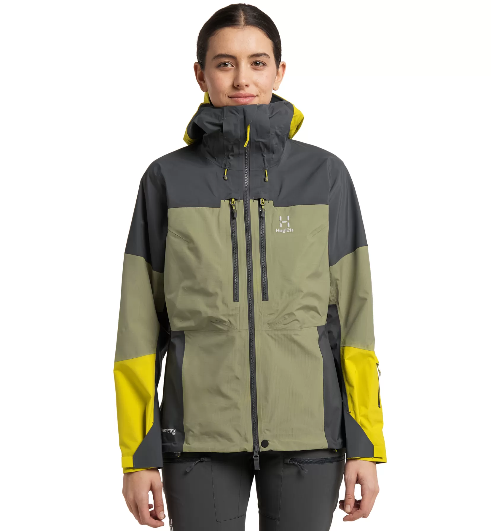 Fashion Haglöfs Spitz GTX Pro Jacket Women Thyme green/Magnetite