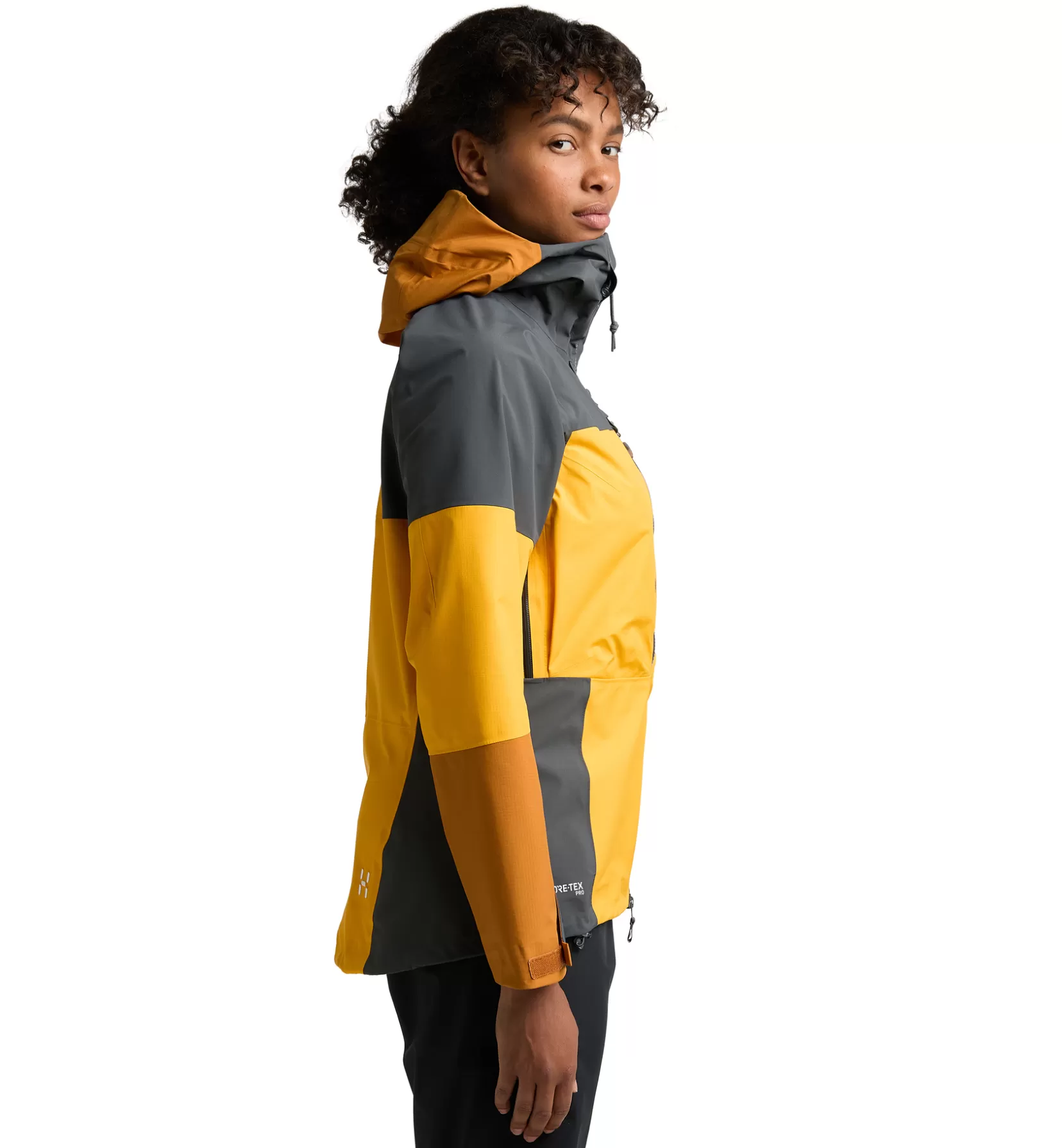 Cheap Haglöfs Spitz GTX Pro Jacket Women Sunny Yellow/Magnetite