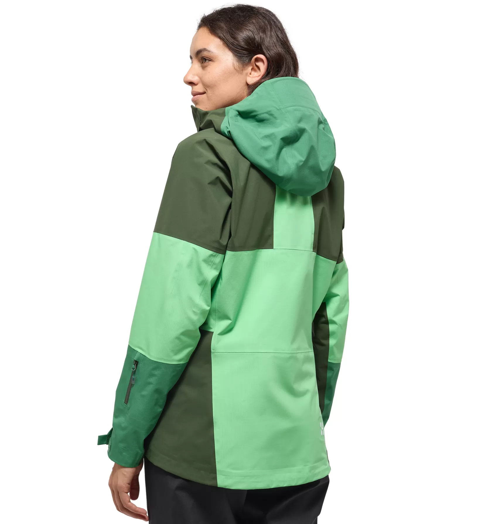 Clearance Haglöfs Spitz GTX Pro Jacket Women Mint Stone/Seaweed Green
