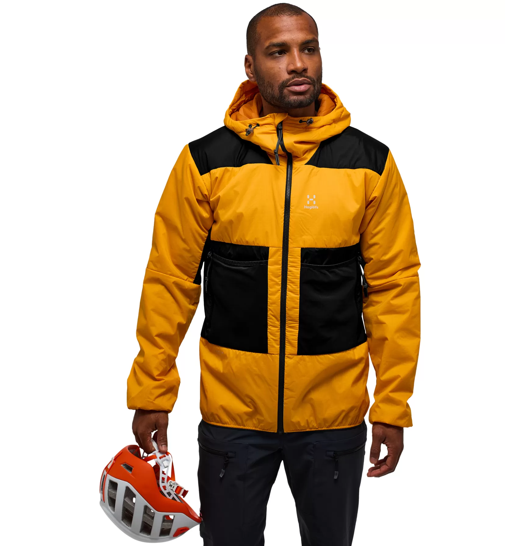 Hot Haglöfs Spitz Mimic Hood Men Sunny Yellow/True Black