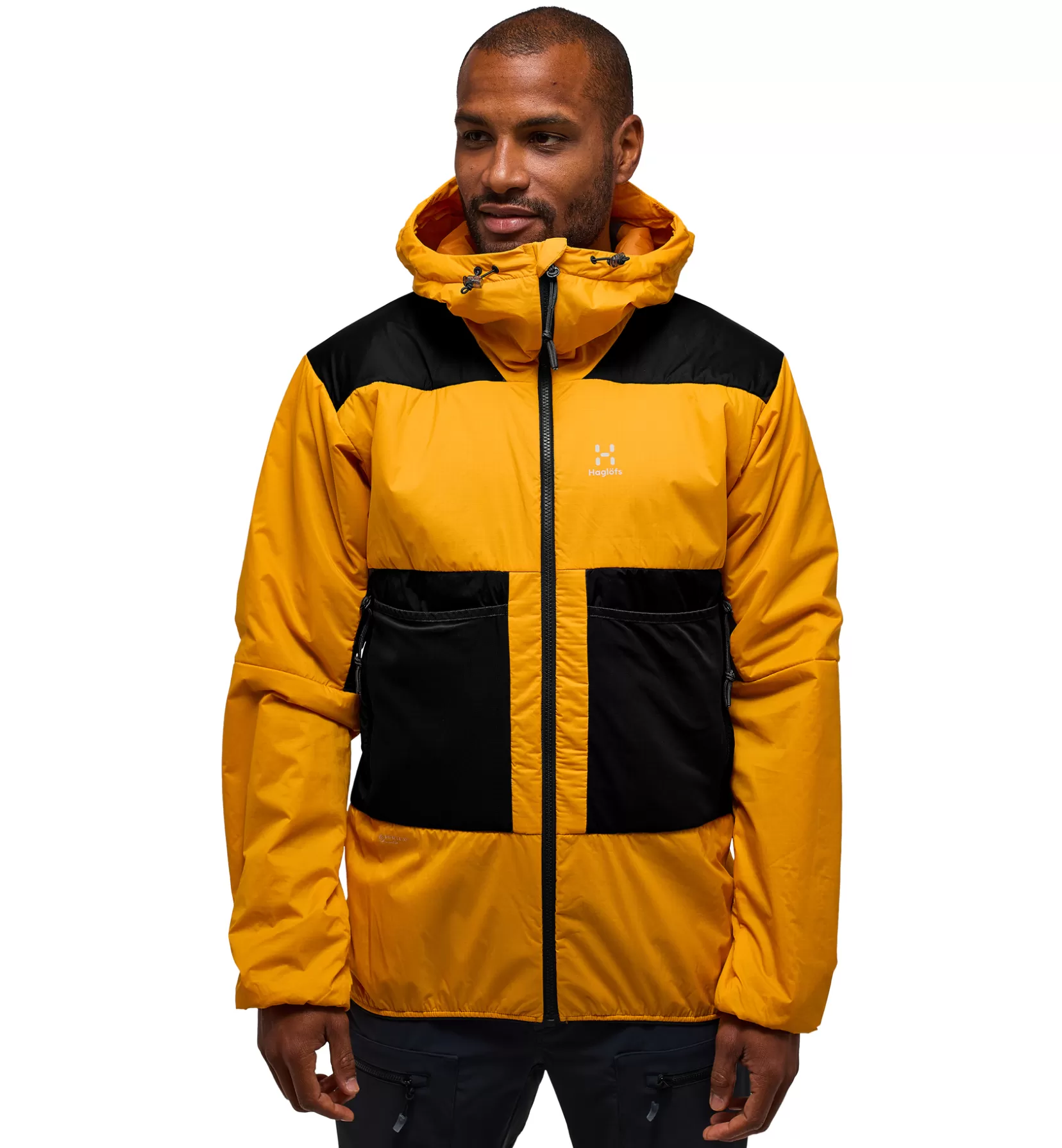 Hot Haglöfs Spitz Mimic Hood Men Sunny Yellow/True Black