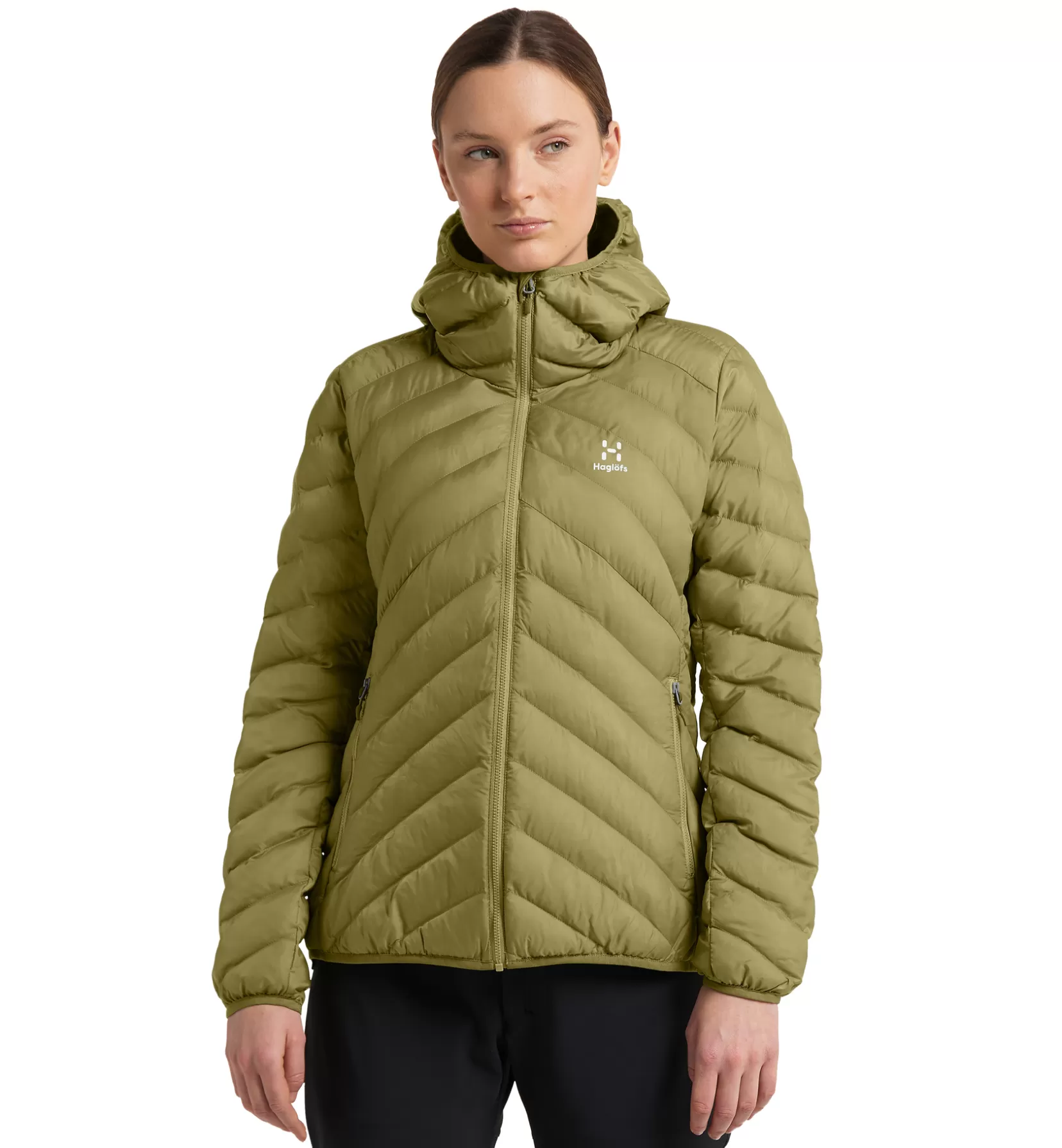 Store Haglöfs Särna Mimic Hood Women Olive Green