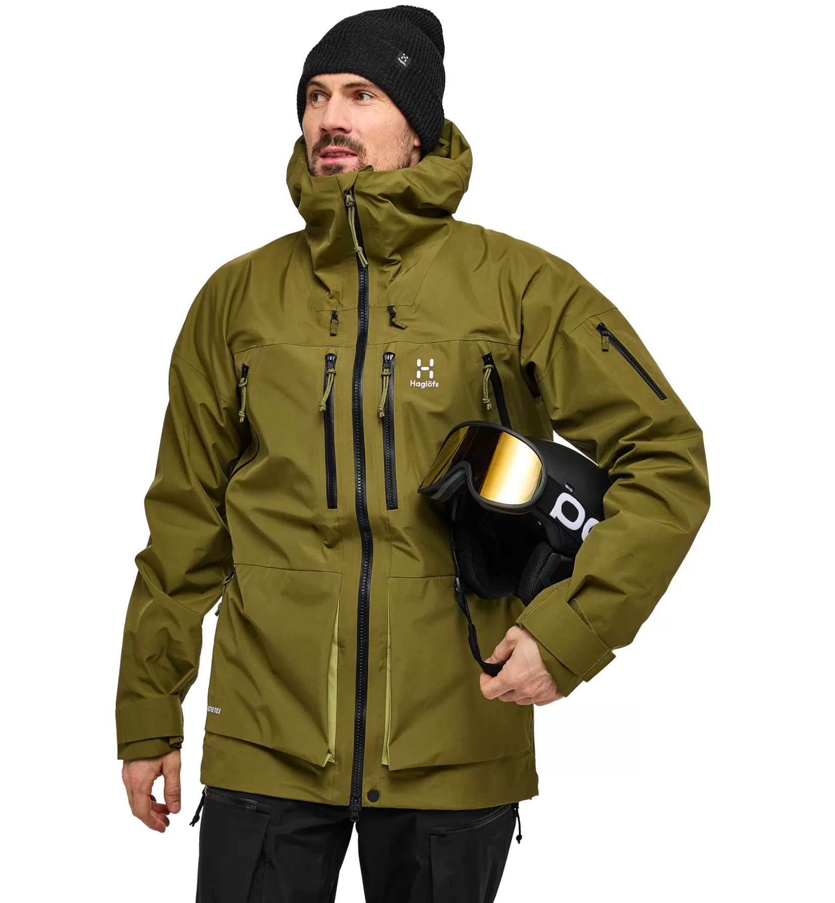 Shop Haglöfs Vassi GTX Jacket Men Olive green/Thyme green
