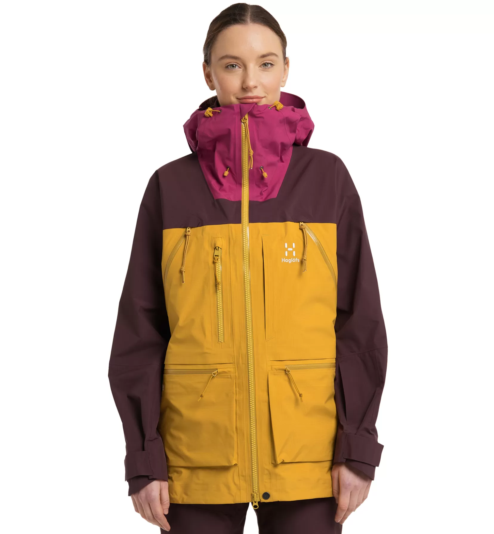 Discount Haglöfs Vassi GTX Pro Jacket Women Autumn Leaves/Burgundy Brown