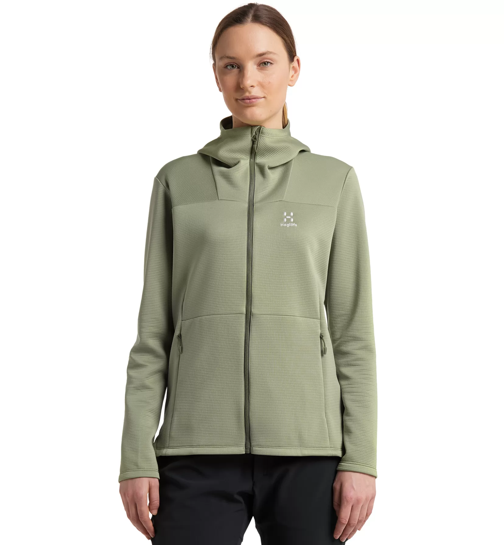 Clearance Haglöfs Willow Mid Hood Women Thyme Green